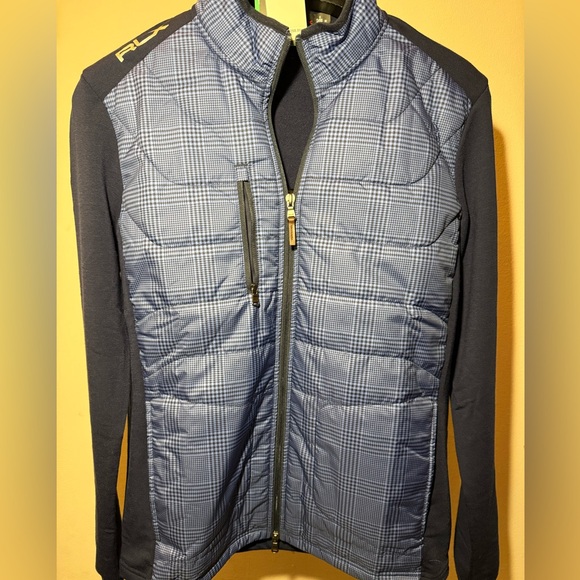 NWT RLX Ralph Lauren men’s blue plaid Checkered Performance golf Jacket med $268 - Picture 2 of 8
